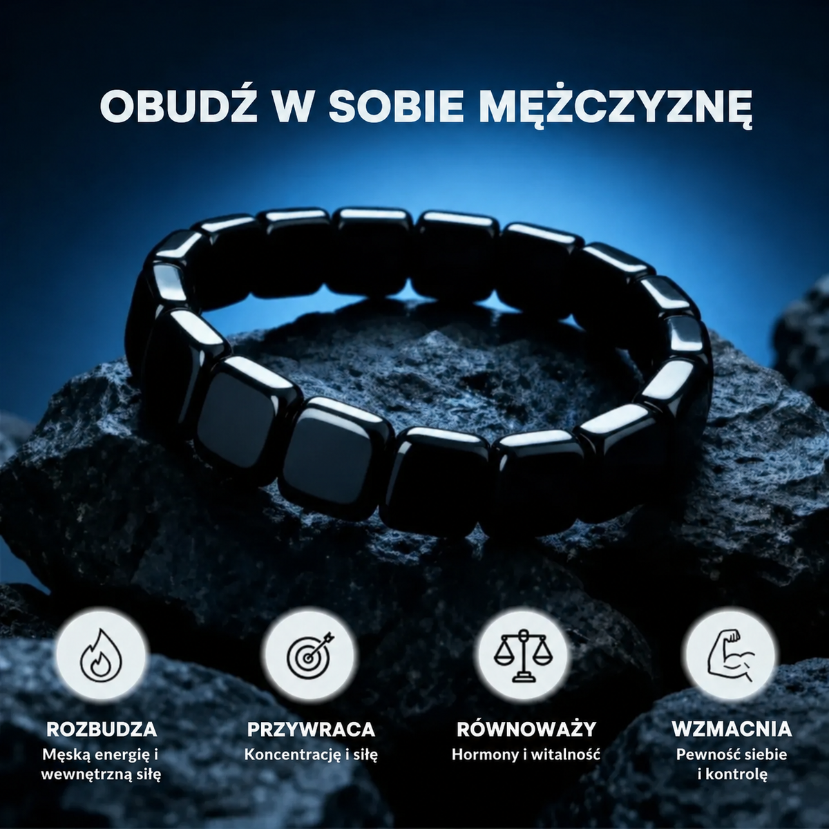 Bransoletka magnetyczna ONYX™